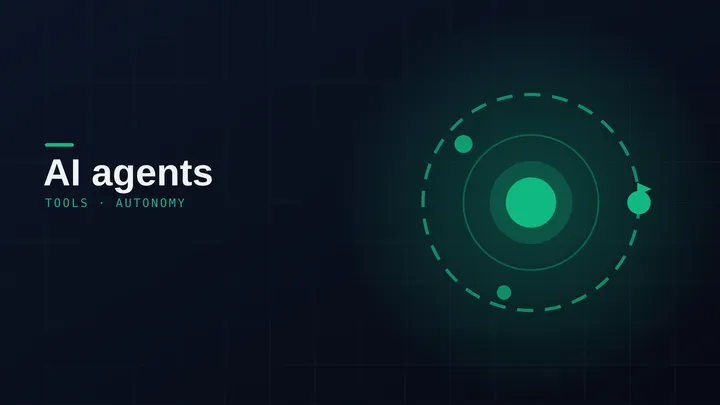 An abstract network of glowing nodes representing autonomous AI agents
