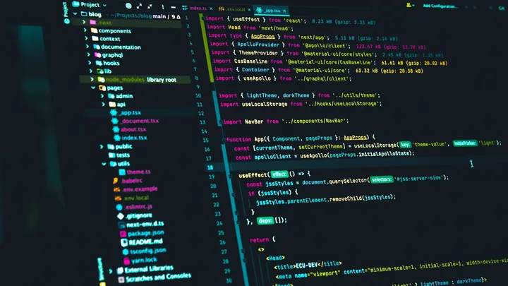 Dark-themed code editor showing lines of code