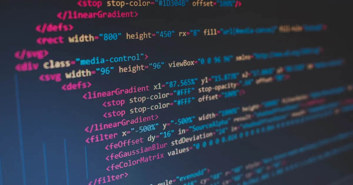 Close-up of CSS code on a screen