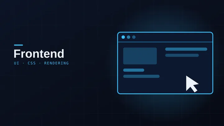 Abstract illustration representing frontend web development