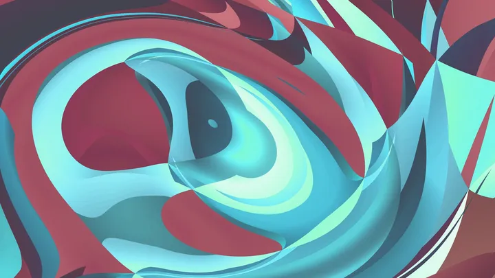 An abstract swirl of colorful light representing generative AI media