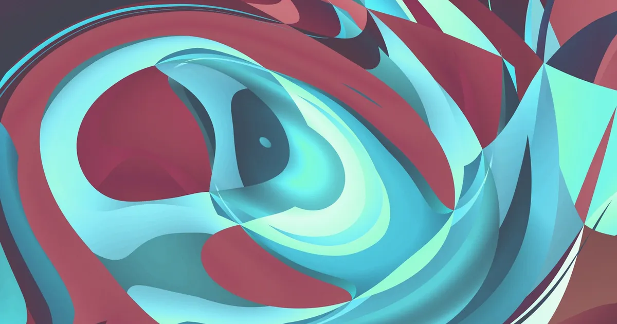 An abstract swirl of colorful light representing generative AI media