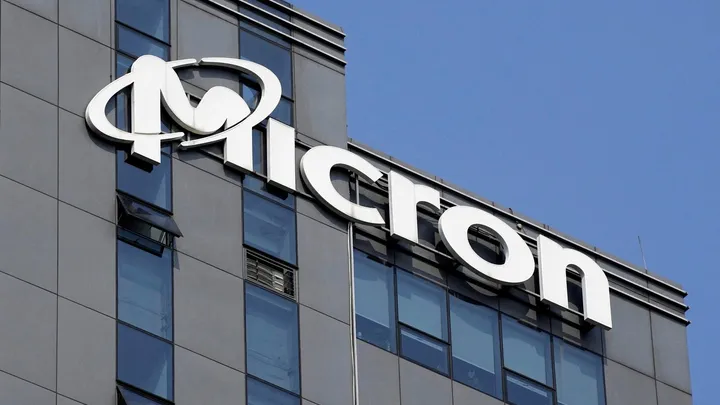The exterior of a Micron Technology corporate building