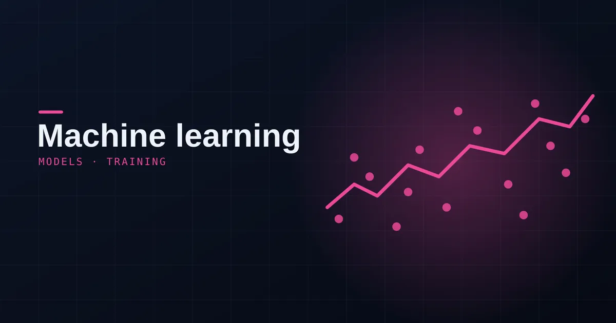 Abstract machine-learning data and trend curve