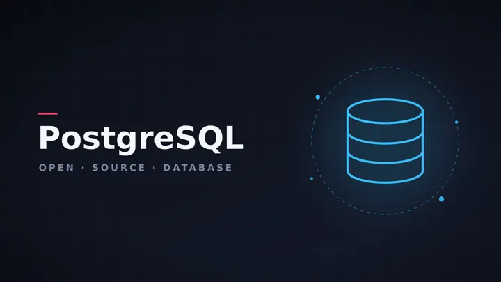 PostgreSQL elephant logo on a dark background