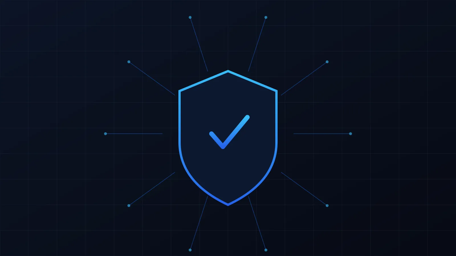 A glowing digital shield representing endpoint security