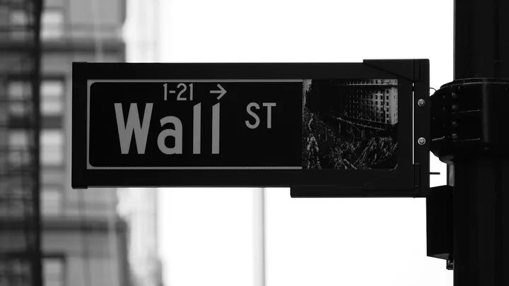 The Wall Street street sign in Manhattan's financial district